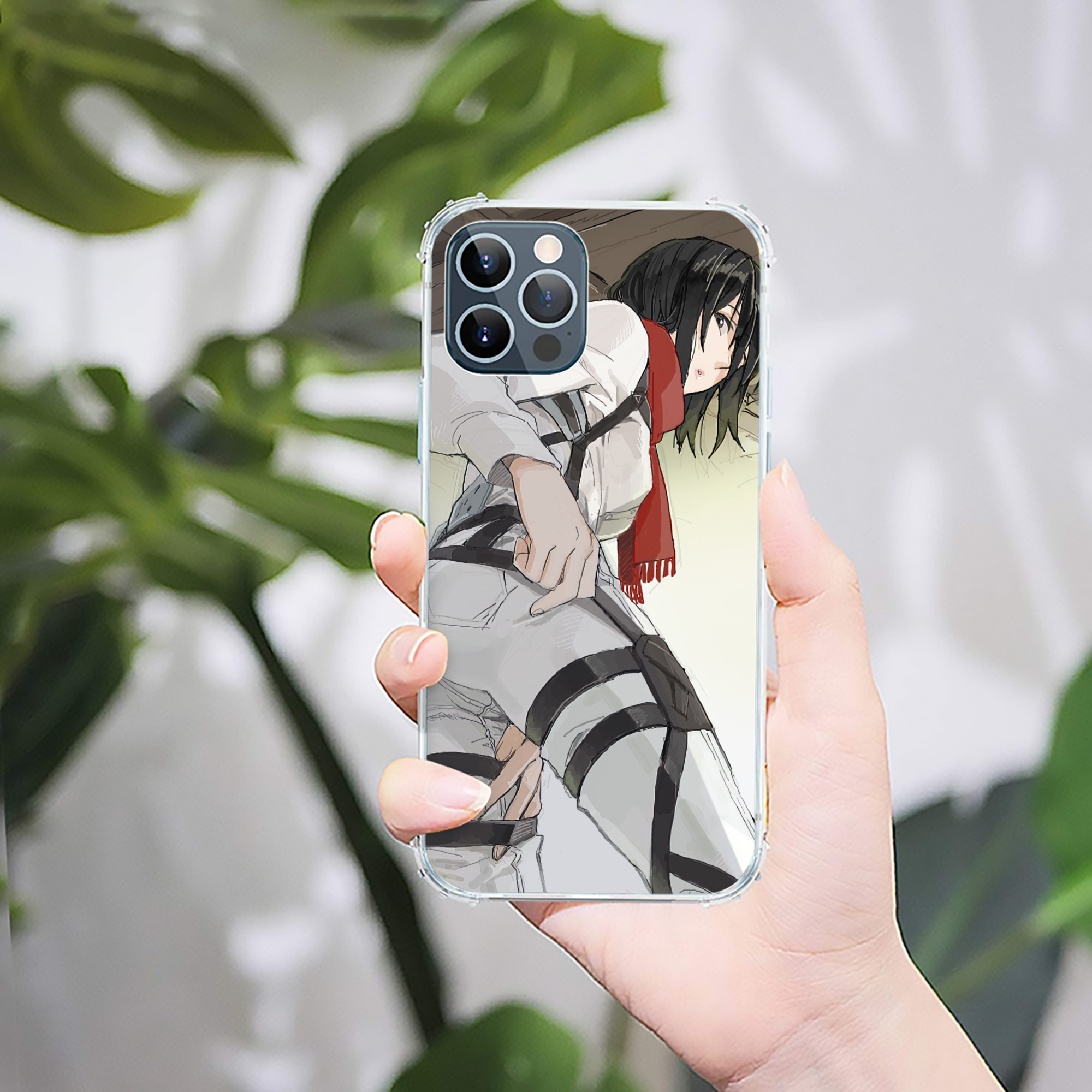 （画像用） 進撃の巨人 Attack on Titan 【iPhone 12シリーズ対応】透明スマホケース（クリアソフトケース）